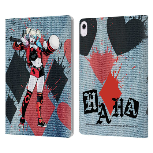 Batman DC Comics Harley Quinn Graphics Mallet Leather Book Wallet Case Cover For Apple iPad Air 13 2024