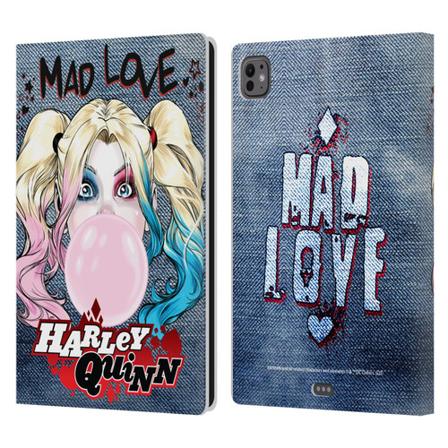 Batman DC Comics Harley Quinn Graphics Bubblegum Leather Book Wallet Case Cover For Apple iPad Pro 11 M4 2024