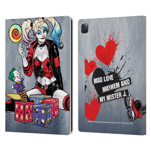 Batman DC Comics Harley Quinn Graphics Toys Leather Book Wallet Case Cover For Apple iPad Pro 13 M4 2024