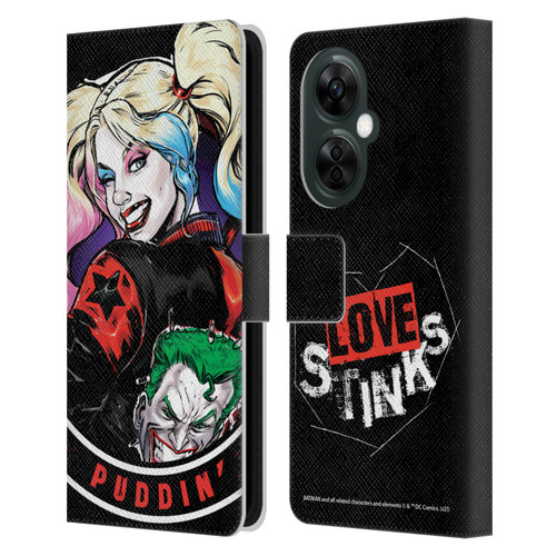 Batman DC Comics Harley Quinn Graphics Puddin Leather Book Wallet Case Cover For OnePlus Nord CE 3 Lite 5G