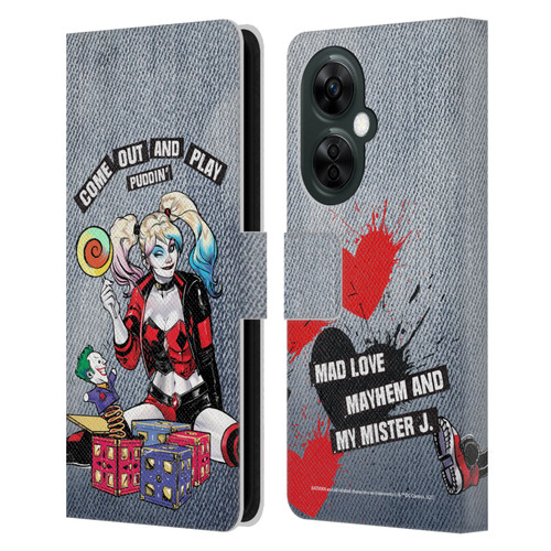 Batman DC Comics Harley Quinn Graphics Toys Leather Book Wallet Case Cover For OnePlus Nord CE 3 Lite 5G