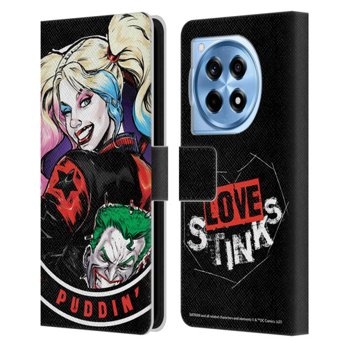 Batman DC Comics Harley Quinn Graphics Puddin Leather Book Wallet Case Cover For OnePlus 12R