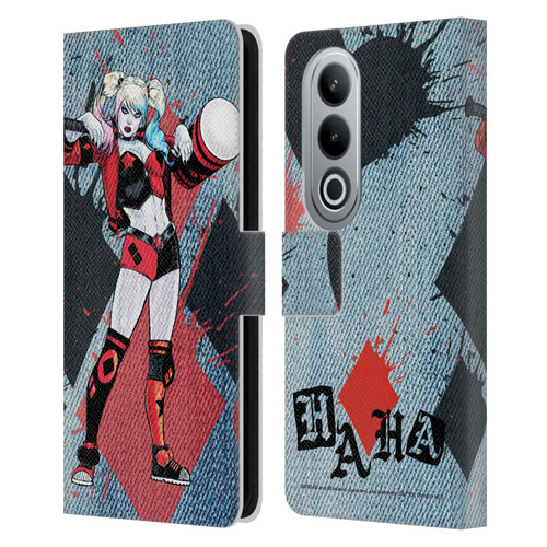 Batman DC Comics Harley Quinn Graphics Mallet Leather Book Wallet Case Cover For OPPO OnePlus Ace 3V 5G