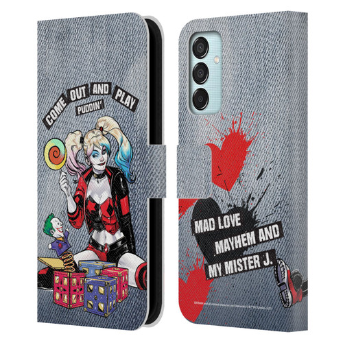 Batman DC Comics Harley Quinn Graphics Toys Leather Book Wallet Case Cover For Samsung Galaxy M15/F15 5G