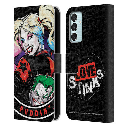 Batman DC Comics Harley Quinn Graphics Puddin Leather Book Wallet Case Cover For Samsung Galaxy M15/F15 5G