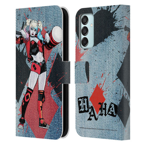 Batman DC Comics Harley Quinn Graphics Mallet Leather Book Wallet Case Cover For Samsung Galaxy M15/F15 5G