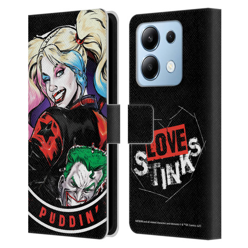 Batman DC Comics Harley Quinn Graphics Puddin Leather Book Wallet Case Cover For Xiaomi Redmi Note 13/13 Pro 5G