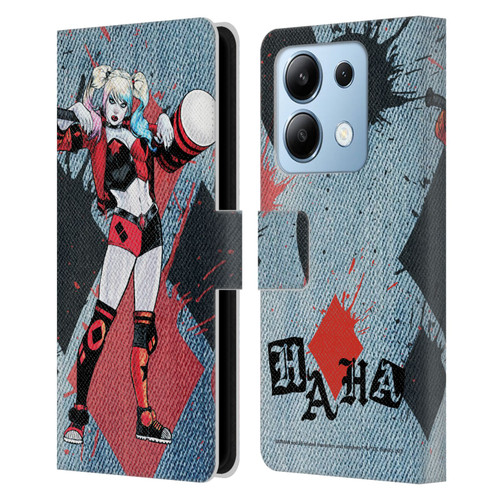 Batman DC Comics Harley Quinn Graphics Mallet Leather Book Wallet Case Cover For Xiaomi Redmi Note 13/13 Pro 5G