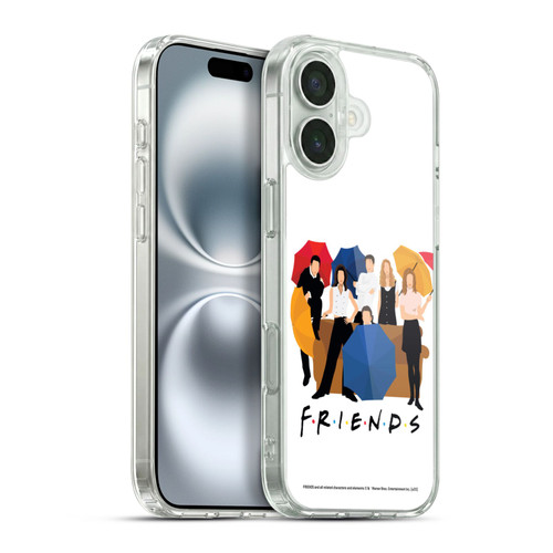 Friends TV Show Key Art Logo Opening Sequence Soft Gel Case for Apple iPhone 16 Plus