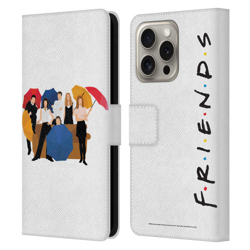 Friends TV Show Key Art Logo Opening Sequence Leather Book Wallet Case Cover For Apple iPhone 16 Pro