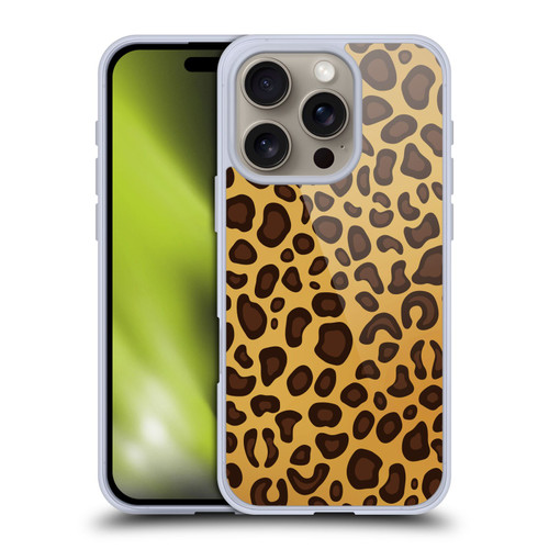 Haroulita Animal Prints Leopard Soft Gel Case for Apple iPhone 16 Pro