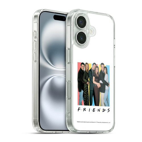 Friends TV Show Logos Cast Soft Gel Case for Apple iPhone 16