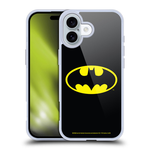 Batman DC Comics Logos Classic Soft Gel Case for Apple iPhone 16