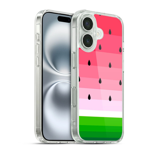 Haroulita Fruits Watermelon Soft Gel Case for Apple iPhone 16 & MagSafe