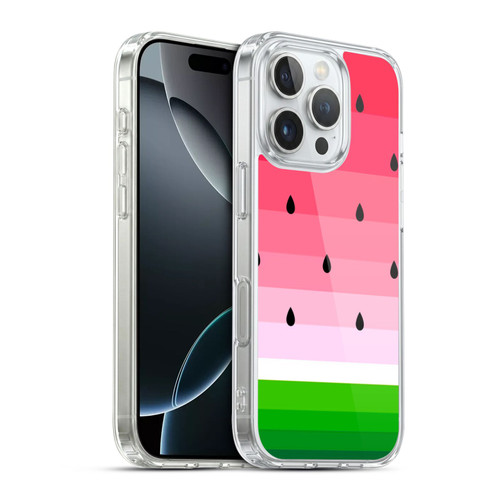 Haroulita Fruits Watermelon Soft Gel Case for Apple iPhone 16 Pro & MagSafe