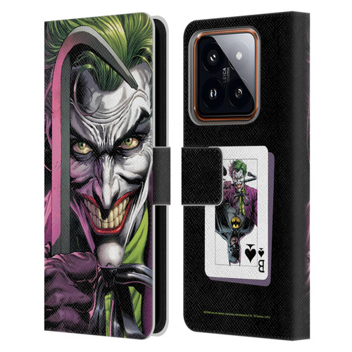 Batman DC Comics Three Jokers The Clown Leather Book Wallet Case Cover For Xiaomi 14