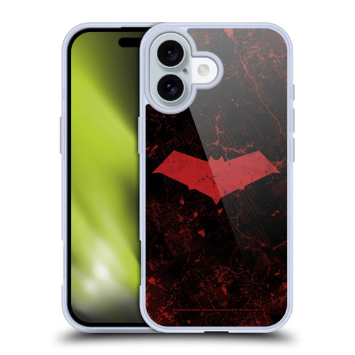 Batman DC Comics Red Hood Logo Grunge Soft Gel Case for Apple iPhone 16
