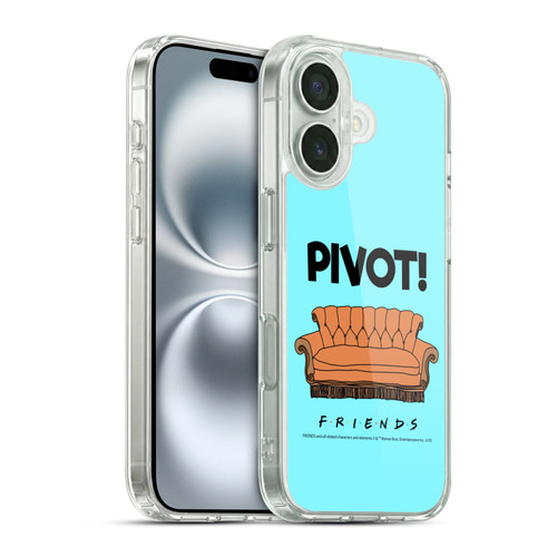 Friends TV Show Quotes Pivot Soft Gel Case for Apple iPhone 16 & MagSafe