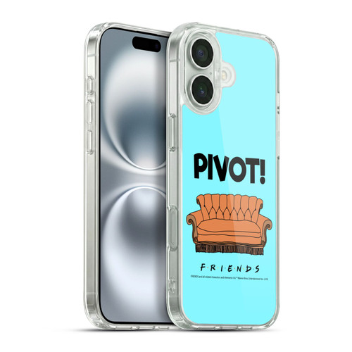 Friends TV Show Quotes Pivot Soft Gel Case for Apple iPhone 16 Plus & MagSafe