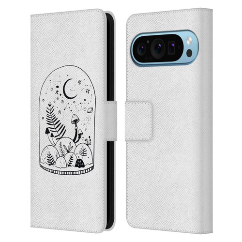 Haroulita Celestial Tattoo Terrarium Leather Book Wallet Case Cover For Google Pixel 9 / Pixel 9 Pro