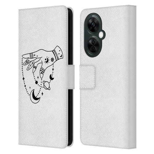 Haroulita Celestial Tattoo Puppet Universe Leather Book Wallet Case Cover For OnePlus Nord CE 3 Lite 5G