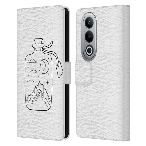 Haroulita Celestial Tattoo Bottle Leather Book Wallet Case Cover For OPPO OnePlus Ace 3V 5G