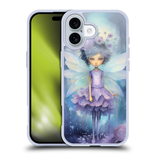 Haroulita Whimsical Purple Hair Fairy Soft Gel Case for Apple iPhone 16