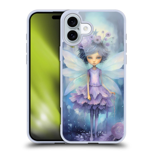 Haroulita Whimsical Purple Hair Fairy Soft Gel Case for Apple iPhone 16 Plus