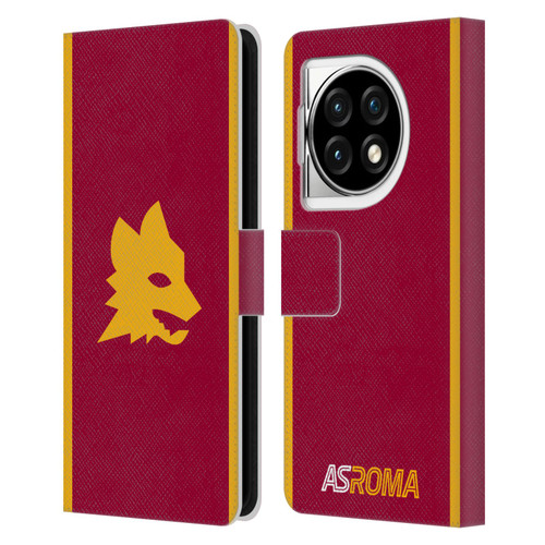 AS Roma 2023/24 Crest Kit Home Leather Book Wallet Case Cover For OPPO OnePlus Ace 3 5G