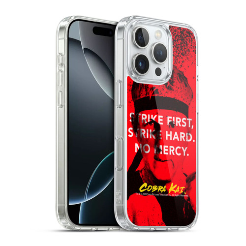 Cobra Kai Composed Art John Lawrence Strike Soft Gel Case for Apple iPhone 16 Pro & MagSafe
