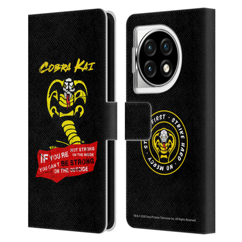 Cobra Kai Composed Art Be Strong Logo Leather Book Wallet Case Cover For OPPO OnePlus Ace 3 5G