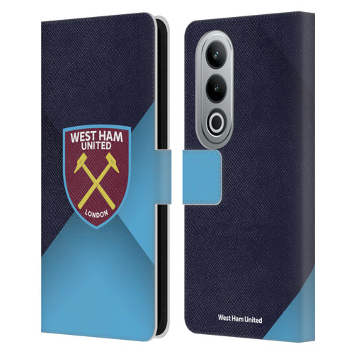 West Ham United FC Crest Blue Gradient Leather Book Wallet Case Cover For OPPO OnePlus Ace 3V 5G