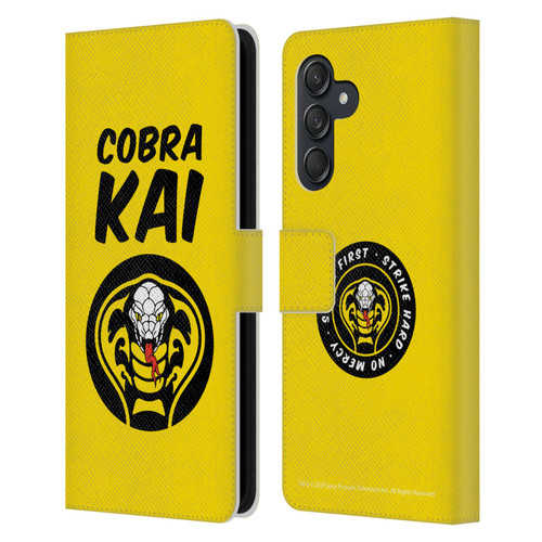 Cobra Kai Composed Art Logo 2 Leather Book Wallet Case Cover For Samsung Galaxy M55 5G