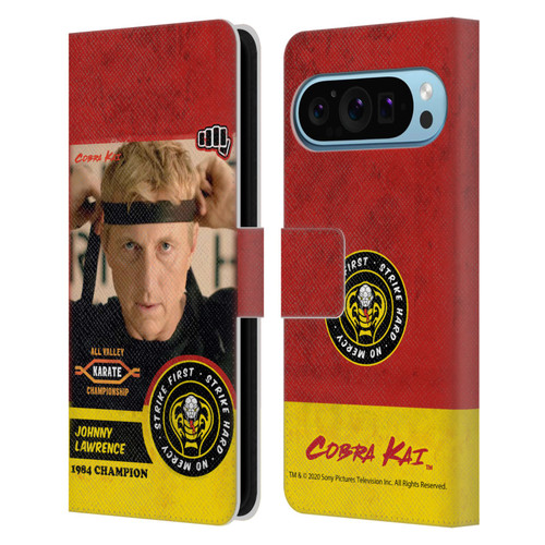 Cobra Kai Graphics 2 Johnny Lawrence Karate Leather Book Wallet Case Cover For Google Pixel 9 / Pixel 9 Pro