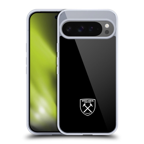 West Ham United FC Crest White Logo Soft Gel Case for Google Pixel 9 Pro XL
