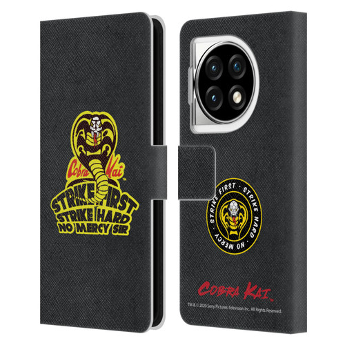 Cobra Kai Graphics 2 Strike Hard Logo Leather Book Wallet Case Cover For OPPO OnePlus Ace 3 5G