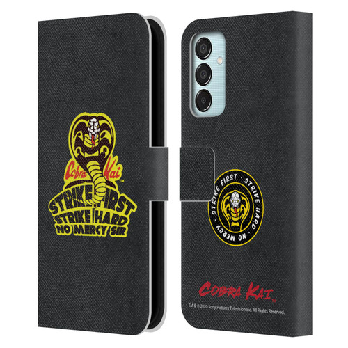 Cobra Kai Graphics 2 Strike Hard Logo Leather Book Wallet Case Cover For Samsung Galaxy M15/F15 5G