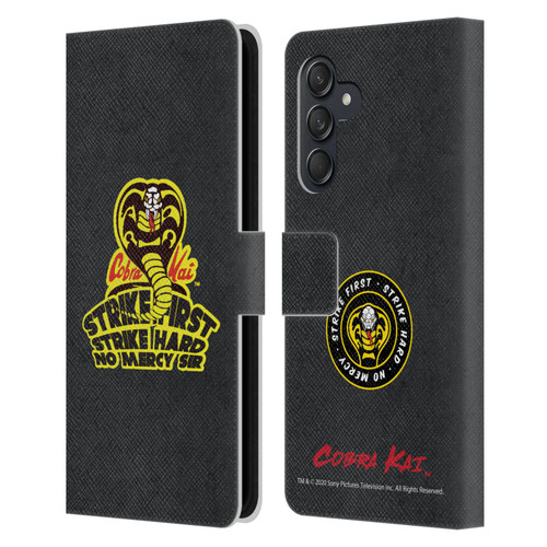 Cobra Kai Graphics 2 Strike Hard Logo Leather Book Wallet Case Cover For Samsung Galaxy M55 5G