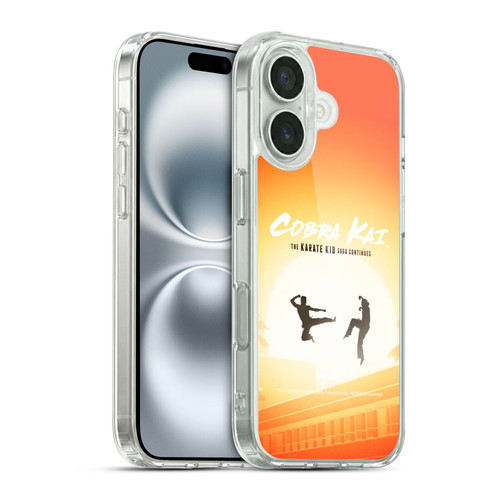 Cobra Kai Graphics Karate Kid Saga Soft Gel Case for Apple iPhone 16 & MagSafe
