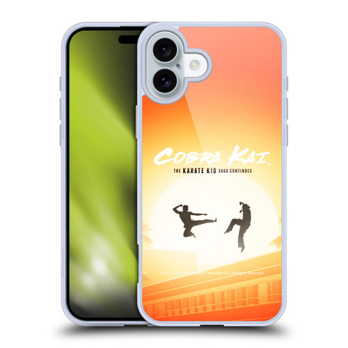 Cobra Kai Graphics Karate Kid Saga Soft Gel Case for Apple iPhone 16 Plus