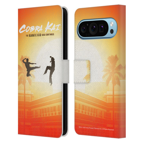 Cobra Kai Graphics Karate Kid Saga Leather Book Wallet Case Cover For Google Pixel 9 / Pixel 9 Pro