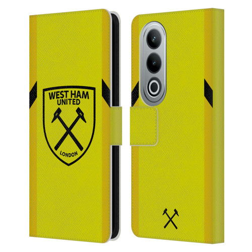 West Ham United FC 2023/24 Crest Kit Away Goalkeeper Leather Book Wallet Case Cover For OPPO OnePlus Ace 3V 5G