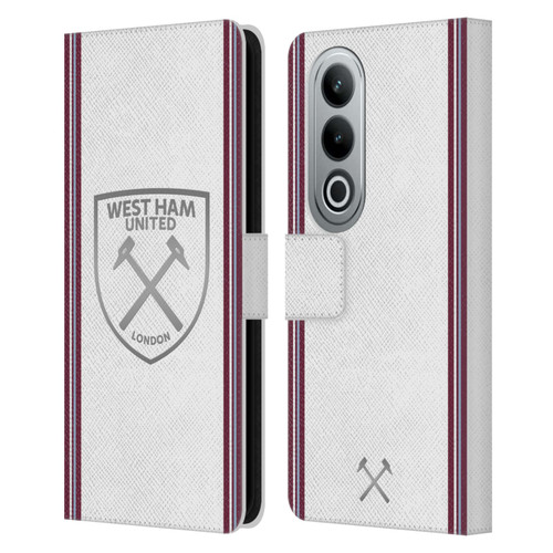 West Ham United FC 2023/24 Crest Kit Away Leather Book Wallet Case Cover For OPPO OnePlus Ace 3V 5G