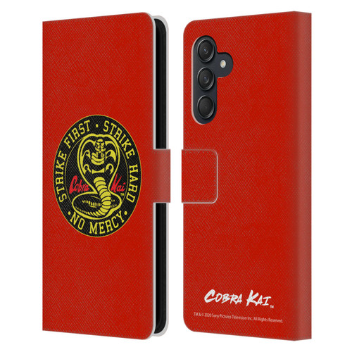 Cobra Kai Graphics Strike Logo Leather Book Wallet Case Cover For Samsung Galaxy M55 5G
