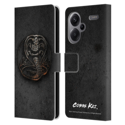 Cobra Kai Graphics Metal Logo Leather Book Wallet Case Cover For Xiaomi Redmi Note 13 Pro Plus 5G
