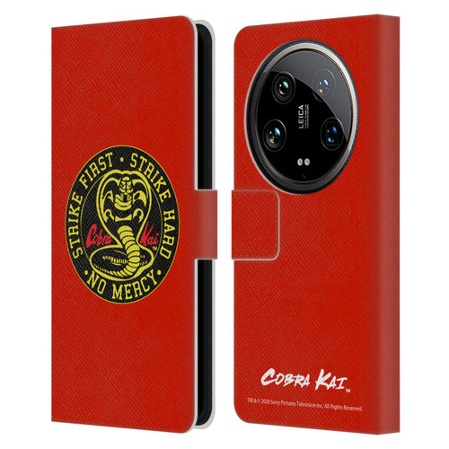 Cobra Kai Graphics Strike Logo Leather Book Wallet Case Cover For Xiaomi 14 Ultra