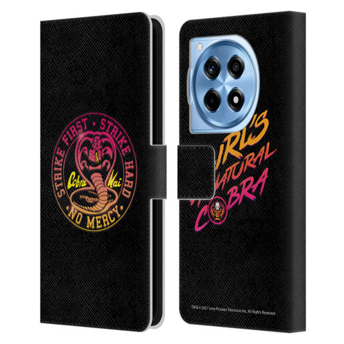 Cobra Kai Key Art Strike Hard Logo Leather Book Wallet Case Cover For OnePlus 12R