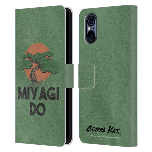 Cobra Kai Season 4 Key Art Team Miyagi Do Leather Book Wallet Case Cover For Sony Xperia 5 V 5G