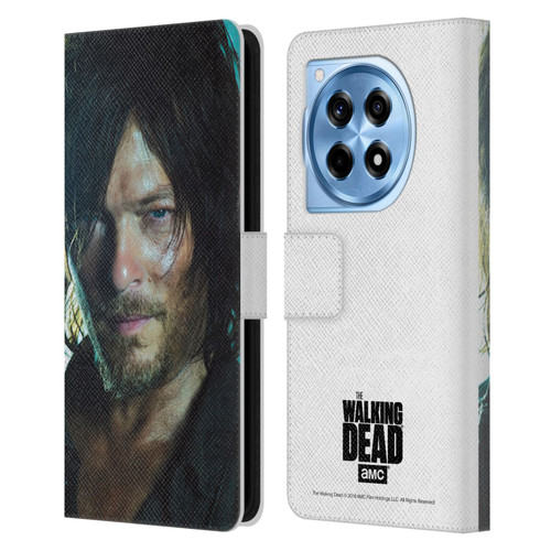 AMC The Walking Dead Characters Daryl Leather Book Wallet Case Cover For OnePlus 12R