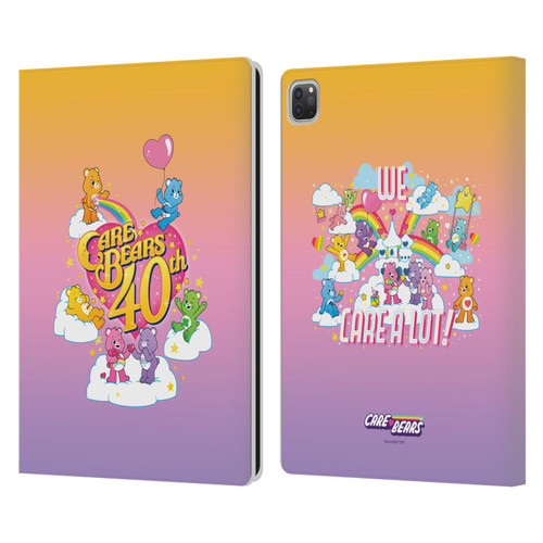 Care Bears 40th Anniversary Celebrate Leather Book Wallet Case Cover For Apple iPad Pro 13 M4 2024